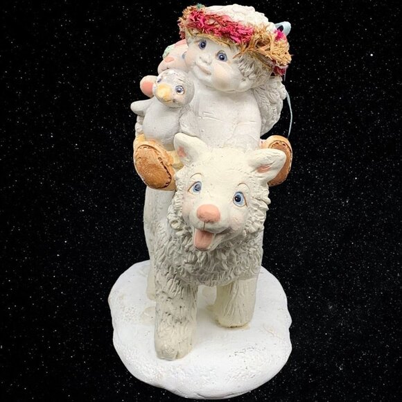 Vintage Dreamcicles Cast Art “Winter Ride” Figurine 5”T 4”W - Picture 2 of 5